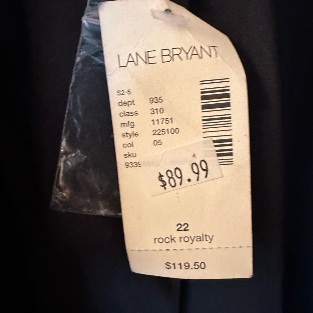 Lane Bryant Black Embroidered Blazer - Picture 4 of 7